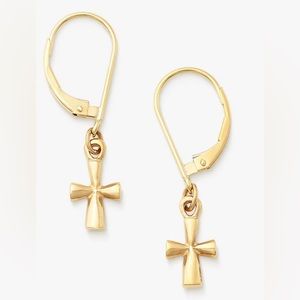 EUC 14k GOLD JAMES AVERY ST. TERESA EARRINGS